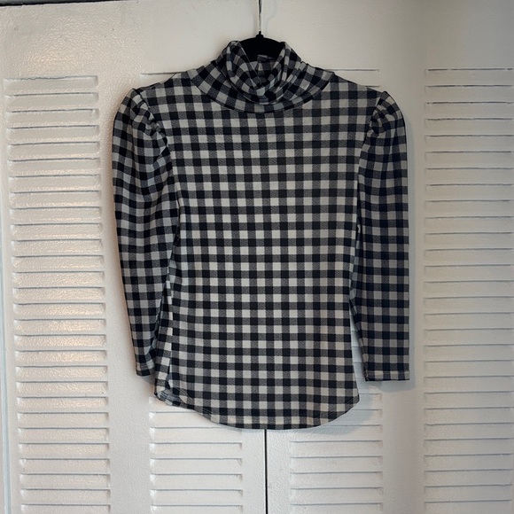Black and White Checkered Women's Top - Picture 5 of 11
